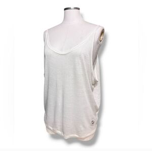 KOSUIKO Ivory Musculosa Semi-Sheer Knit Tank Top Size Medium